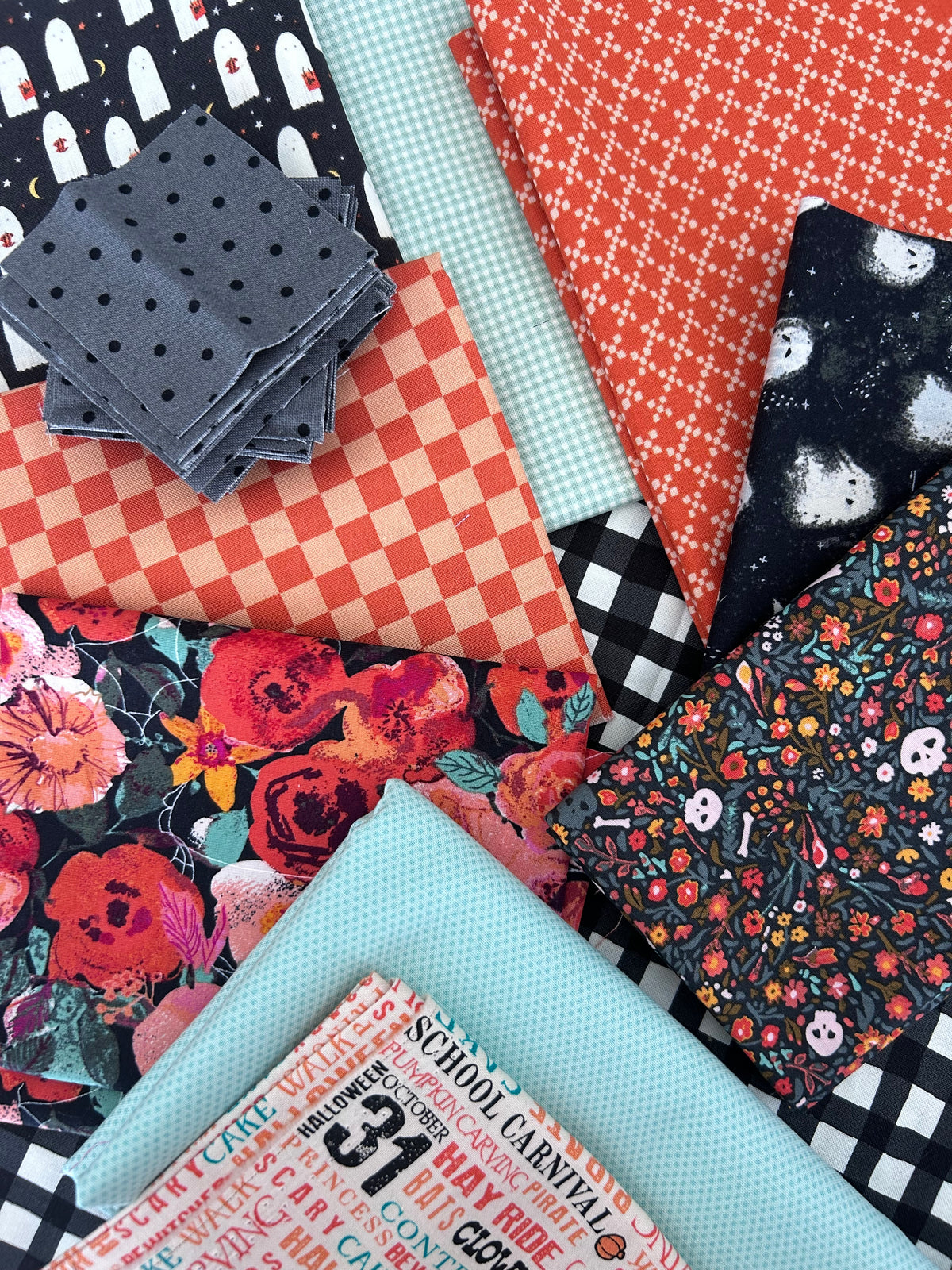 SPOOKTACULAR Bow Kit PRE-ORDER (small ghost fabric glows in the dark)