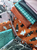 Costume Party Halloween Bow Kit PRE-ORDER (Grey Ghost Pattern GLOWS IN THE DARK)